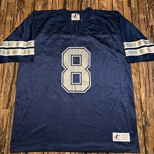 Vintage 90s Logo Athletics Dallas Cowboys Troy Aikman #8 Jersey Men SZ Large NFL - Picture 1 of 7