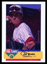 1994 Tucson Toros JIM BRUSKE Signed Card autograph AUTO DODGERS PADRES BREWERS