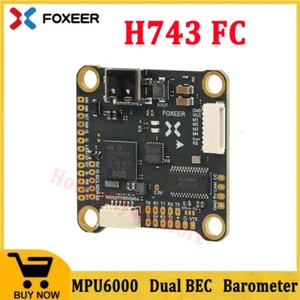 Foxeer H7 H743 MPU6000 Dual BEC Barometer Flight Controller 4-8S LIPO for FPV - Picture 1 of 9