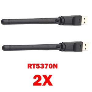 2x Para Chip Ralink RT5370N WiFi Para Dongle Adaptadores USB Tarjeta de Red Inalámbrica - Imagen 1 de 11