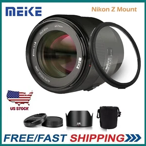 Meike 85mm F1.8 AF STM Full Frame Lens for Nikon Z Mount Cameras Z50 Z6 Z7 Z9 Z5 - Picture 1 of 11
