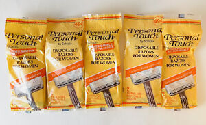 Lot of 10 Vintage 1980s Schick Personal Touch Twin Blade Razors for Women