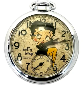 1934 Betty Boop character pocket watch made by the Ingraham watch company. - Picture 1 of 2