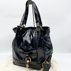 Chloe Kerala Handtasche Beuteltasche Tasche schwarz Lackleder 01-08-51-5261 Y2K echt - Bild 1 von 22