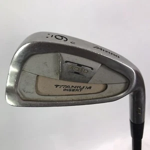 Mizuno T-Zoid T3 Titanium Insert Single 6 Iron / RH / Turbo Gold Graphite R Flex - Picture 1 of 7