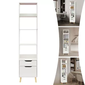 Bookshelf with Drawers, Bookcase Organizer, Floor Standing Rack for Living Room - Picture 1 of 16