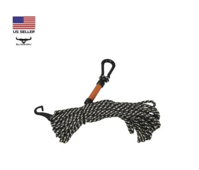 High-Desert 25' Tree Stand Hoist Rope w/ Heavy Duty Coated Carabiner Hook 100 lb - Image 1 of 4