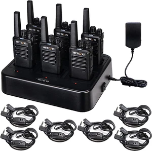 Radios De Comunicacion Woki Tokis Largo Alcance Seguridad Recargables 6 Unidads - Picture 1 of 12