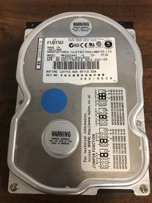 Fujitsu MPG3204AT 3.5" 20GB 5400RPM IDE HDD - Image 1 of 4
