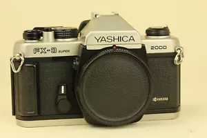 Rare Yashica FX-3 Super 2000 Silver 35mm SLR Film Camera - Picture 1 of 8