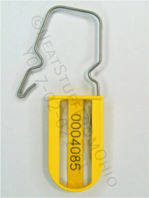 PDT, INC. / USASEALS.COM Electric Meter Seal Tamper Tag Padlock 10 Pack NUMBERED (ACRYLICSECURITY SEALS)