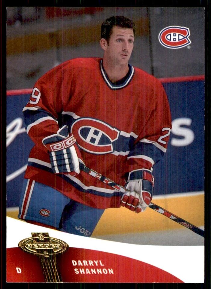 2000-01 Upper Deck Heroes Darryl Shannon Montreal Canadiens #65 - Image 1 of 2