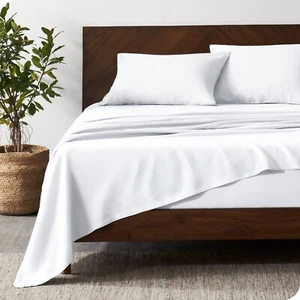 Luxury 100% Linen Sheet Set - Deep Pockets - Easy Fit - by Bare Home - Picture 1 of 49