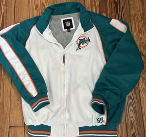Vintage 90s  Miami Dolphins Puffer Jacket Unisex Size Adult XL/ XG - Picture 1 of 10