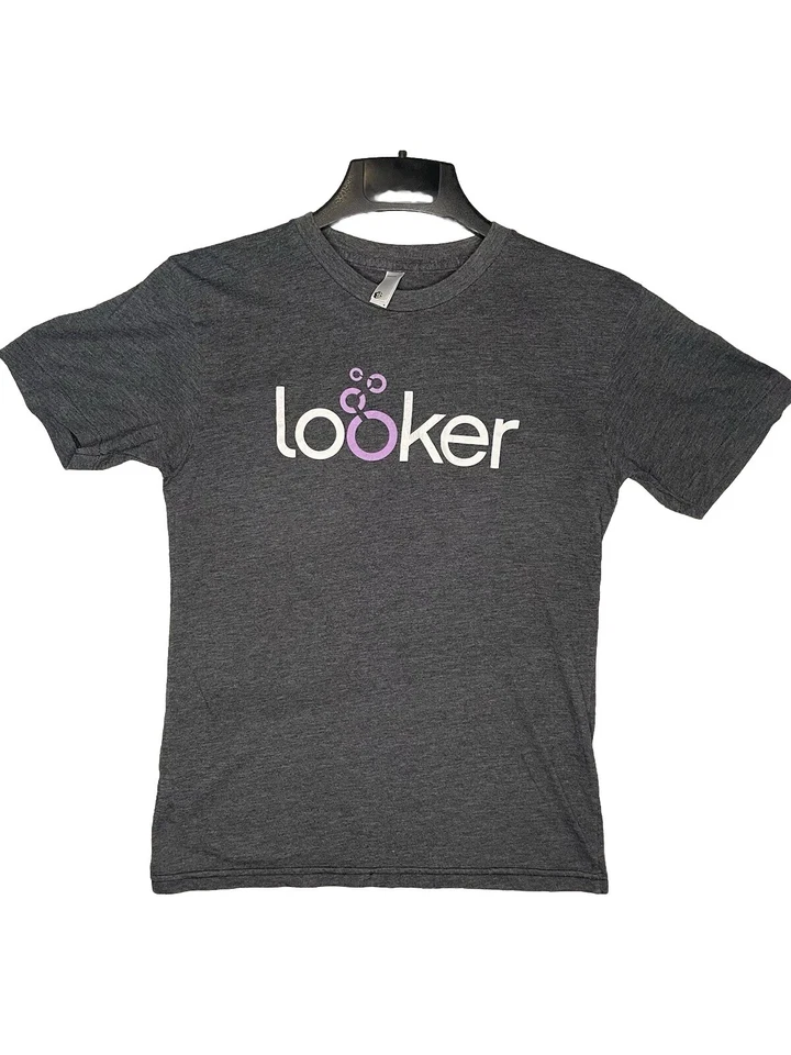Camiseta Looker Data Analyst De Colección Años 90 Puntada Única Hecha en EE. UU. Talla S Rara Luz *ver Foto 1 de 4