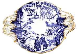 Mikado Royal Crown Derby Tablett mit Fußgriff 6,25" lang NEU NIE BENUTZT England - Bild 1 von 9