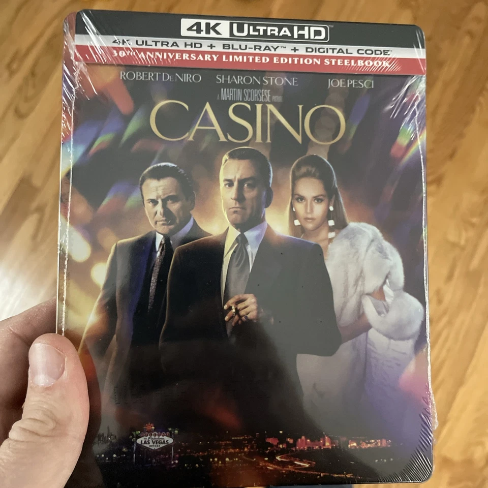 Casino (1995) Steelbook (4K+Blu-ray + Digital) NEW Sealed - Image 1 of 1