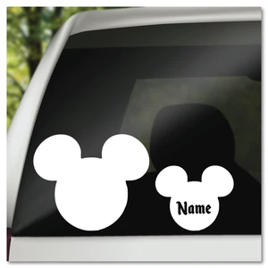 3" 4" 5" 6" klassische versteckte Mickey Mouse Vinyl Aufkleber Sticker *ANPASSEN* - Bild 1 von 7