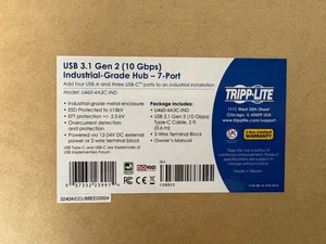 Tripp Lite Industrial Grade Hub 7-Port USB-C | USB 3.1 Gen 2 (P/N:U460-4A3C-IND) - Picture 1 of 3