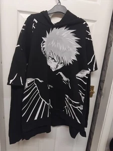 naruto felpa nera con cappuccio marca bershka taglia large - Foto 1 di 7