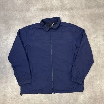 L.L.Bean Windbreaker Jacket Mens XL Reversible Fleece, Navy Blue - Image 1 of 4