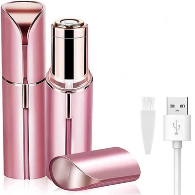 Two-color Painless Women Shaver Flawless Facial Hair Remover Trimmer Epilator US - Image 1 of 4