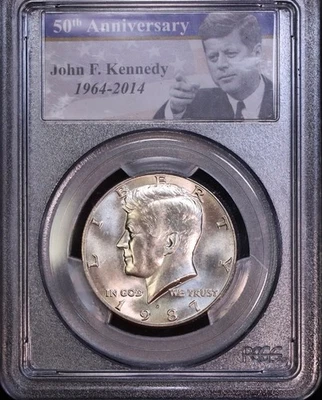 1987 D Kennedy Half Dollar PCGS MS66, FREE SHIPPING - Image 1 of 2
