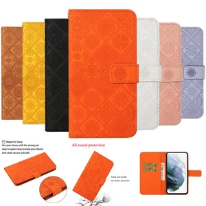 Embossing Leather Flip Stand Wallet Case For Motorola Moto G85 E14 S30 Pro G73 - Picture 1 of 19