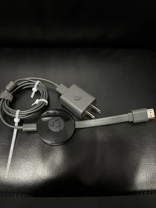 Google Chromecast NC2-6A5 Box Streamer Device Power cord Adapter WiFi Black HDMI - Picture 1 of 3