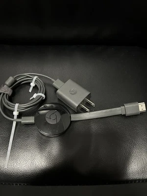 Google Chromecast NC2-6A5 коробка стример устройство шнур питания адаптер WiFi черный HDMI - Изображение 1 из 3