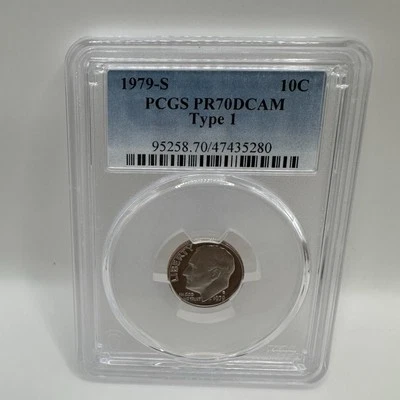 1979-S Roosevelt Dime Type 1 PR70DCAM PCGS - A PERFECT GRADE! - Image 1 of 4