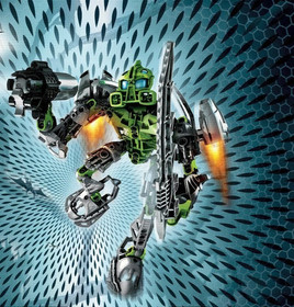 Lego Bionicle 8686 Phantoka Toa Lewa 87% Complete