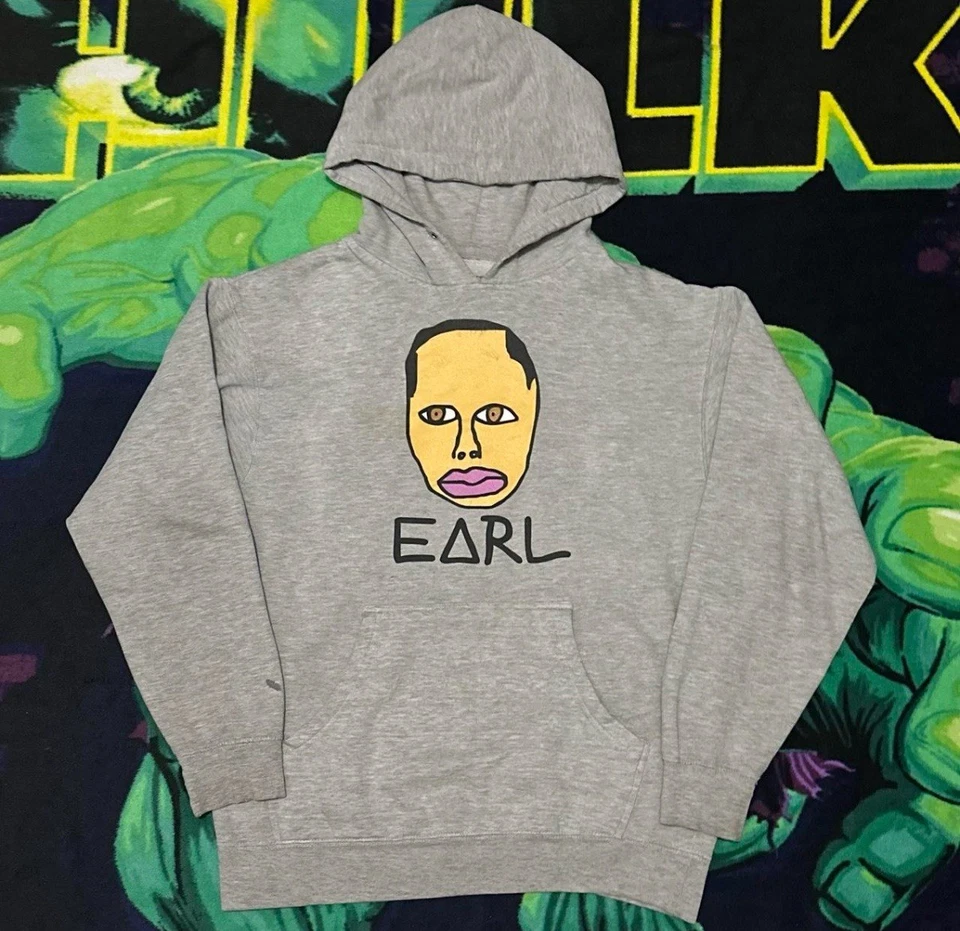 Moletom com capuz Earl Odd Future OFWGKTA tamanho masculino médio etiqueta girafa - Imagem 1 de 4