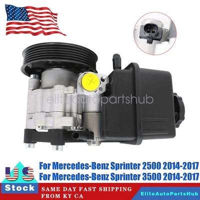 For Mercedes-Benz Sprinter 2500 3500 2.1L Diesel Power Steering Pump w/ Pulley - Image 1 of 4