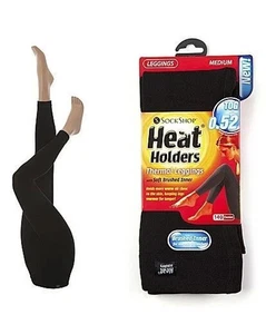 Heat Holders - Women's Thick Winter Coloured Thermal Leggings Footless - Picture 1 of 1