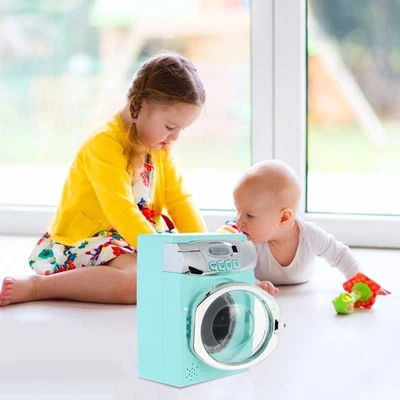 Baby Plastic Educational Toy Simulated Washing Machine Plaything Sky Tone - Image 1 of 4