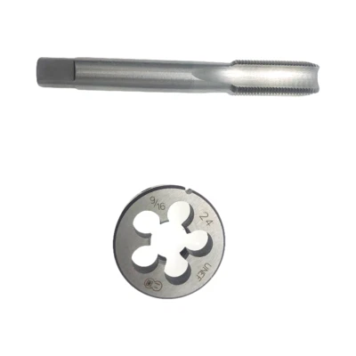 Juego de roscas y troqueles Tap HSS 9/16-24 para mano derecha 9/16x24 Foto 1 de 4