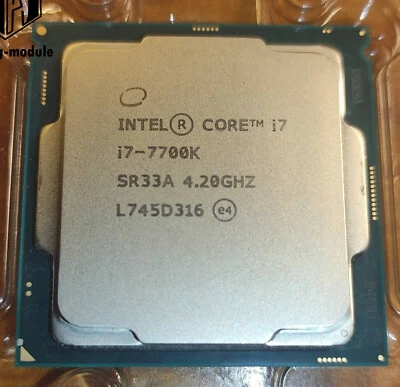 7th Gen Intel Core i7-7700K LGA 1151 CPU  4.5 GHz Quad  Cores  Processor 91W - Image 1 of 2