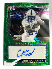 2022 Leaf Pro Set Metal Green Mojo #CRJ Chris Rodriguez Jr. Autograph RC #1/4