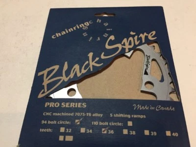 NOS Blackspire Pro Chainring 36T 94 BCD 7075-T6 Made in Canada - Image 1 of 4
