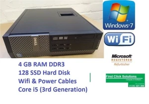 Dell OptiPlex 7010 SFF Intel Core i5-3rd Generation 4GB,128 GB SSD, Window 7 Pro - Picture 1 of 6