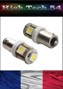 2 ampoules à LED T4 / BA9s 5 LED smd Blanc plafonnier, boite à gants, coffre - Imagen 1 de 1