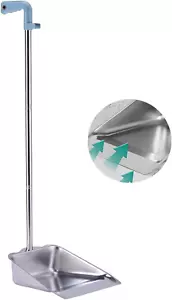 Dust Pans with Long Handle - Metal Upright Dustpan Heavy Duty, 35" Long Handled - Picture 1 of 12