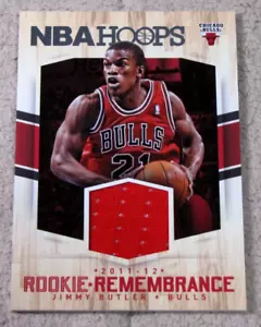 Parche reliquia de Jimmy Butler 2015-16 Hoops Rookie Rememoria #21 - Imagen 1 de 2