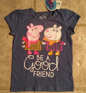 NWT Peppa Pig T-Shirt Be a Good Friend Girls size 5T - Picture 1 of 4