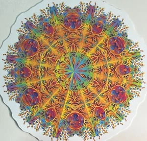 Psychedelic Hippie Mandela ThinkBomb - Vinyl Sticker Decal Peace Love Happy - Picture 1 of 8