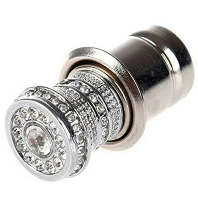 Encendedor de cigarrillos de coche Crystal Bling 12V estrás cargador de coche accesorios de decoración Foto 1 de 4