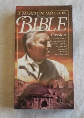 Charlton Heston Presents The Bible Passion VHS 1993 Factory Sealed  - Image 1 of 4