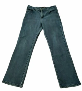 Lee Classic Fit Jeans Womens Size 12P Petite Dark Wash Stretch - Picture 1 of 7