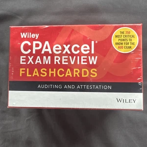 Wiley CPAexcel Exam Review Flashcards 2019 Auditing & Attestation 250 Points New - Picture 1 of 3